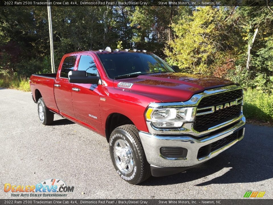 2022 Ram 2500 Tradesman Crew Cab 4x4 Delmonico Red Pearl / Black/Diesel Gray Photo #4