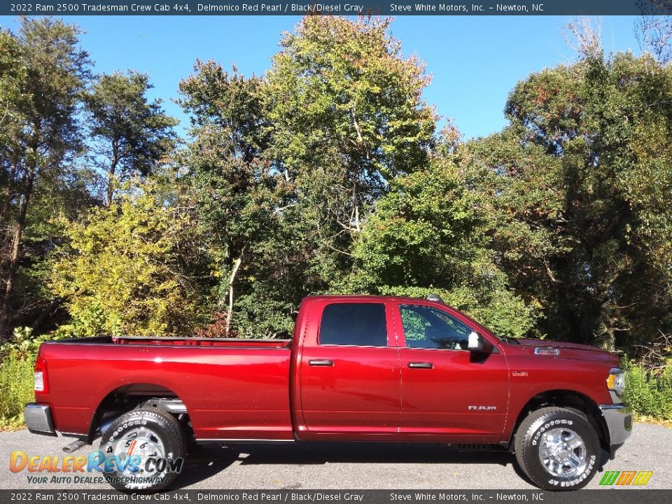 2022 Ram 2500 Tradesman Crew Cab 4x4 Delmonico Red Pearl / Black/Diesel Gray Photo #5