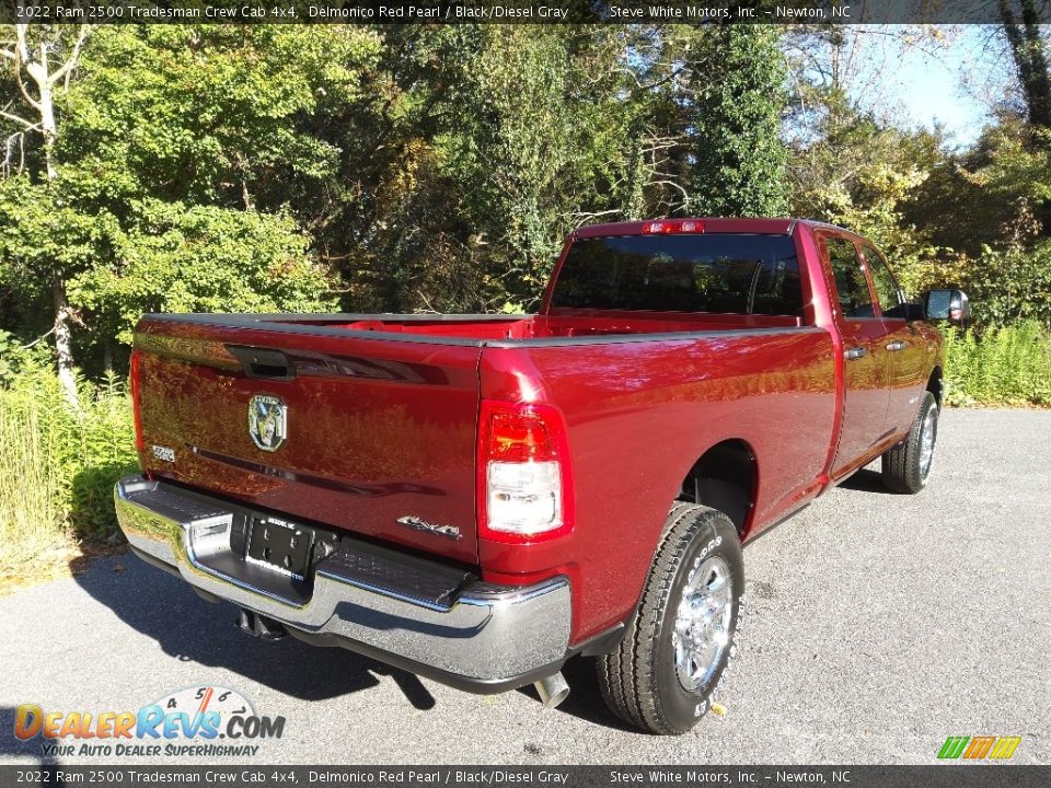 2022 Ram 2500 Tradesman Crew Cab 4x4 Delmonico Red Pearl / Black/Diesel Gray Photo #6