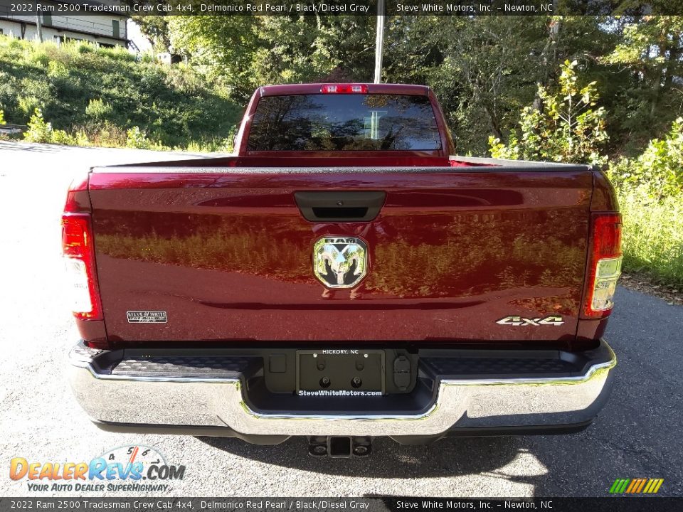 2022 Ram 2500 Tradesman Crew Cab 4x4 Delmonico Red Pearl / Black/Diesel Gray Photo #7