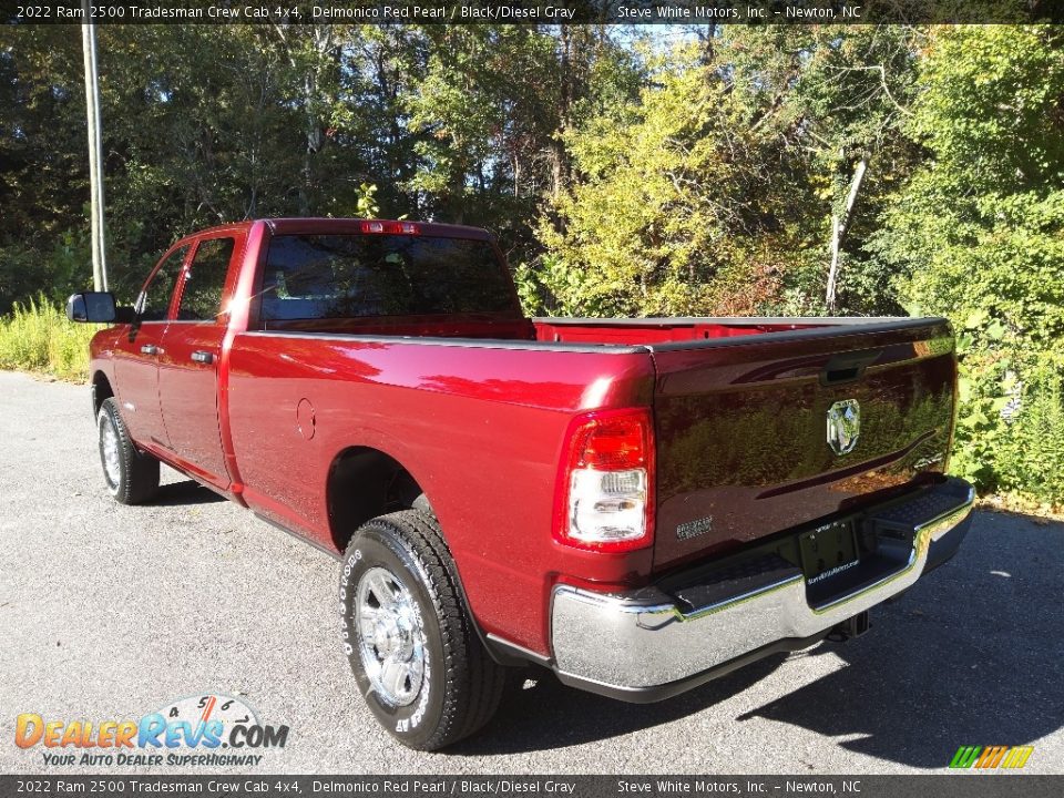 2022 Ram 2500 Tradesman Crew Cab 4x4 Delmonico Red Pearl / Black/Diesel Gray Photo #9