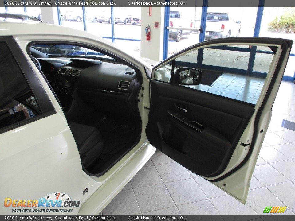 2020 Subaru WRX Limited Crystal White Pearl / Carbon Black Photo #16
