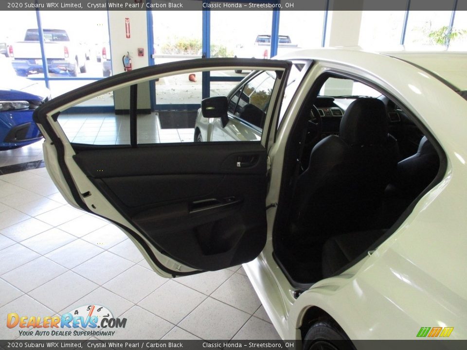 2020 Subaru WRX Limited Crystal White Pearl / Carbon Black Photo #23