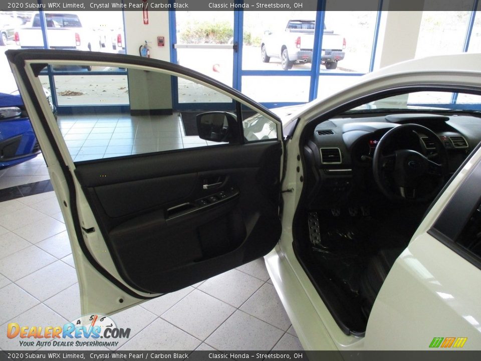 2020 Subaru WRX Limited Crystal White Pearl / Carbon Black Photo #26