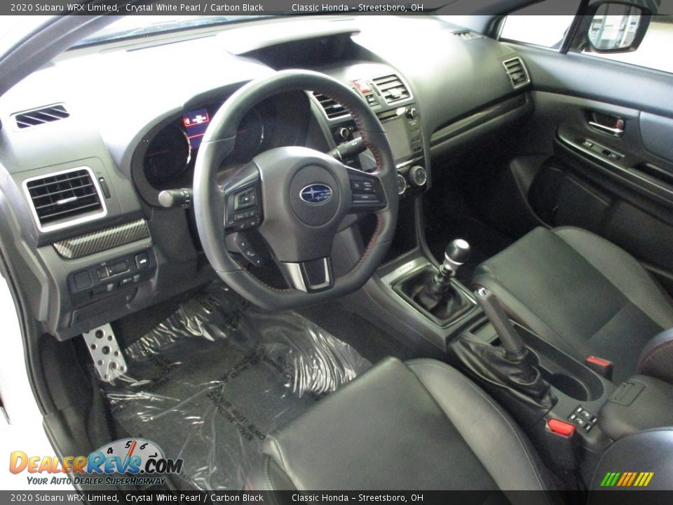 Carbon Black Interior - 2020 Subaru WRX Limited Photo #29
