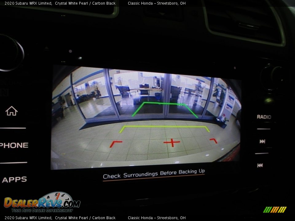 2020 Subaru WRX Limited Crystal White Pearl / Carbon Black Photo #33