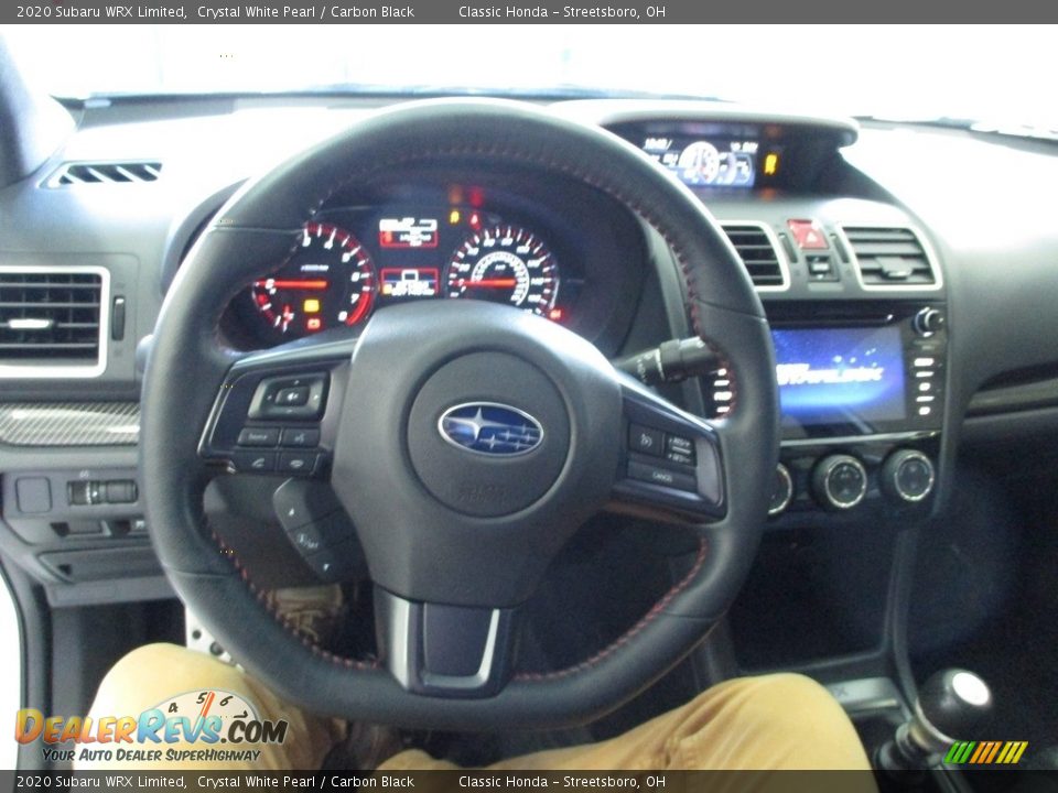 2020 Subaru WRX Limited Crystal White Pearl / Carbon Black Photo #34