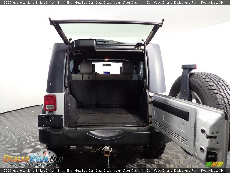 2009 Jeep Wrangler Unlimited X 4x4 Bright Silver Metallic / Dark Slate Gray/Medium Slate Gray Photo #7