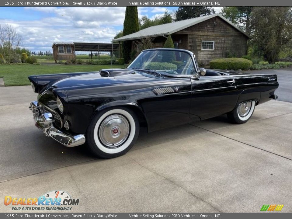 Front 3/4 View of 1955 Ford Thunderbird Convertible Photo #1