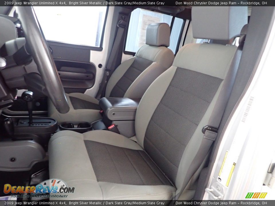 2009 Jeep Wrangler Unlimited X 4x4 Bright Silver Metallic / Dark Slate Gray/Medium Slate Gray Photo #11