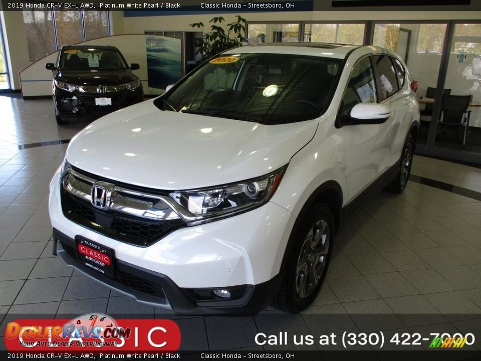 2019 Honda CR-V EX-L AWD Platinum White Pearl / Black Photo #1