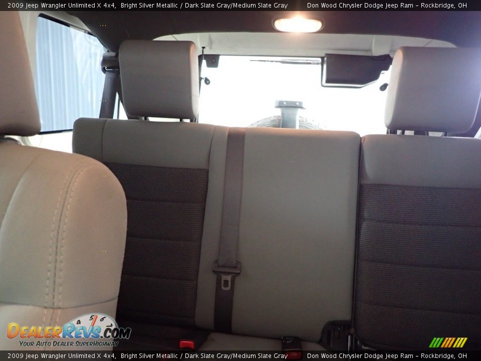 2009 Jeep Wrangler Unlimited X 4x4 Bright Silver Metallic / Dark Slate Gray/Medium Slate Gray Photo #16