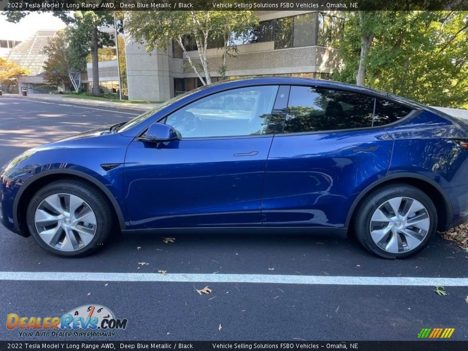 Deep Blue Metallic 2022 Tesla Model Y Long Range AWD Photo #4