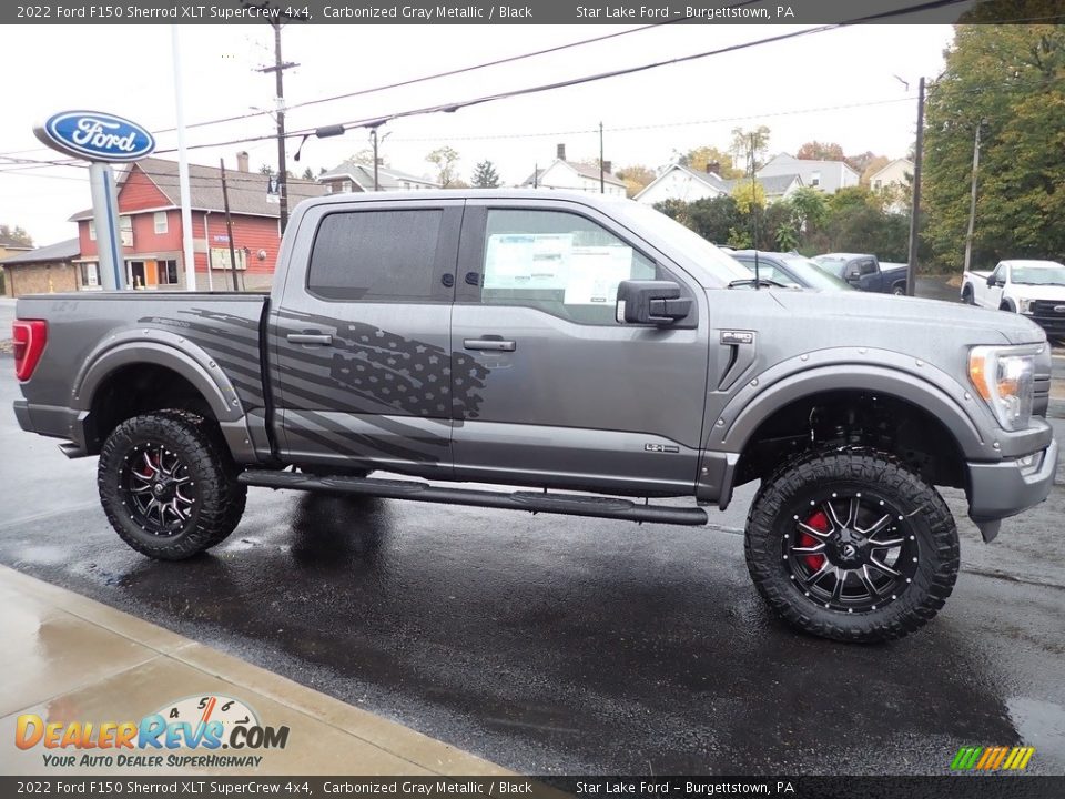 2022 Ford F150 Sherrod XLT SuperCrew 4x4 Carbonized Gray Metallic / Black Photo #6