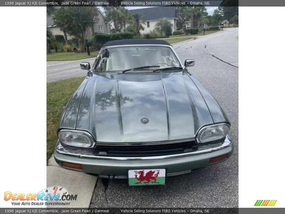 1996 Jaguar XJ XJS Convertible Jade Green Pearl / Oatmeal Photo #3