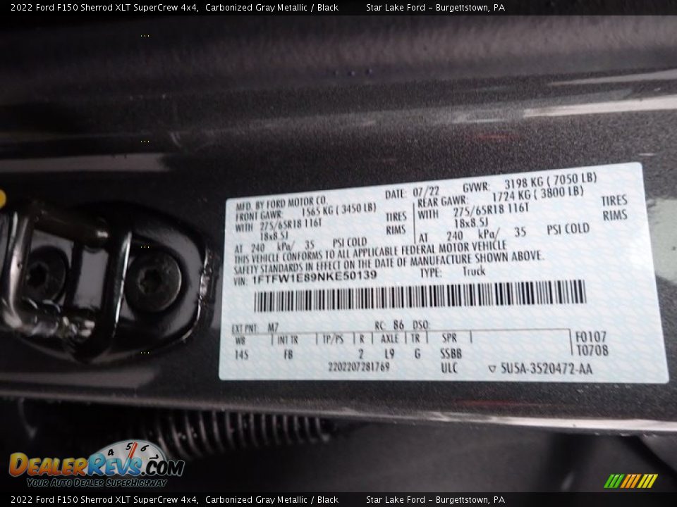 2022 Ford F150 Sherrod XLT SuperCrew 4x4 Carbonized Gray Metallic / Black Photo #20