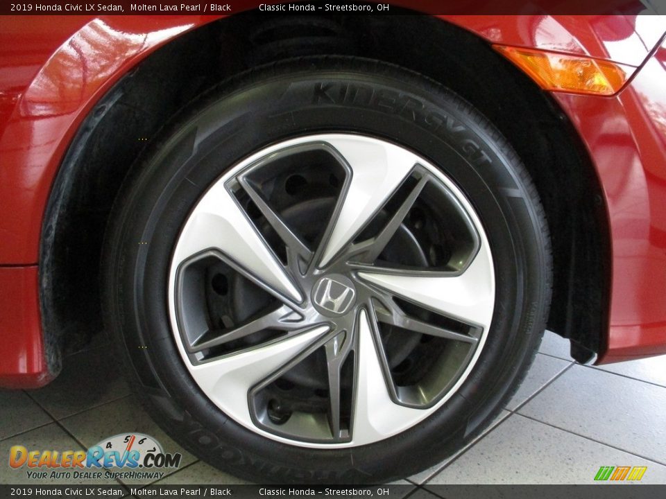 2019 Honda Civic LX Sedan Molten Lava Pearl / Black Photo #5