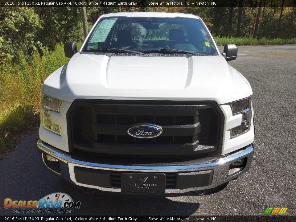 2016 Ford F150 XL Regular Cab 4x4 Oxford White / Medium Earth Gray Photo #3