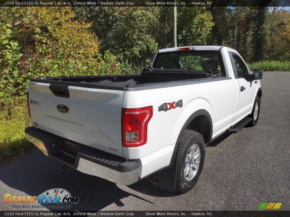 2016 Ford F150 XL Regular Cab 4x4 Oxford White / Medium Earth Gray Photo #6