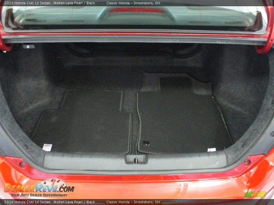 2019 Honda Civic LX Sedan Molten Lava Pearl / Black Photo #13
