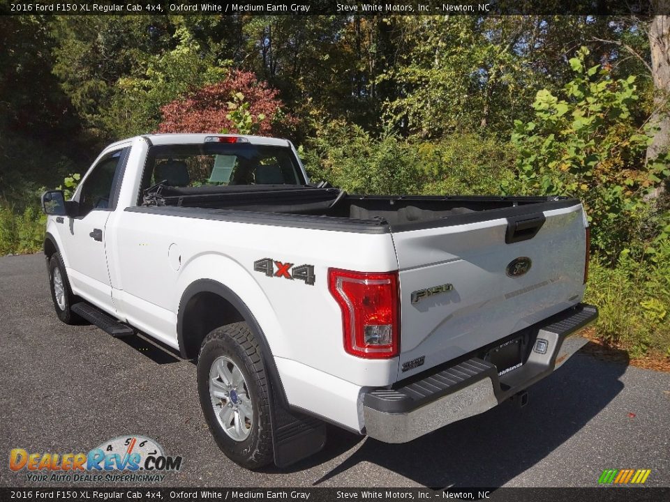 2016 Ford F150 XL Regular Cab 4x4 Oxford White / Medium Earth Gray Photo #9