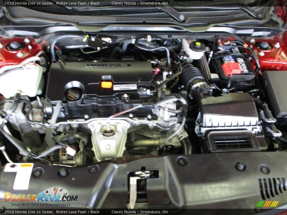 2019 Honda Civic LX Sedan Molten Lava Pearl / Black Photo #15