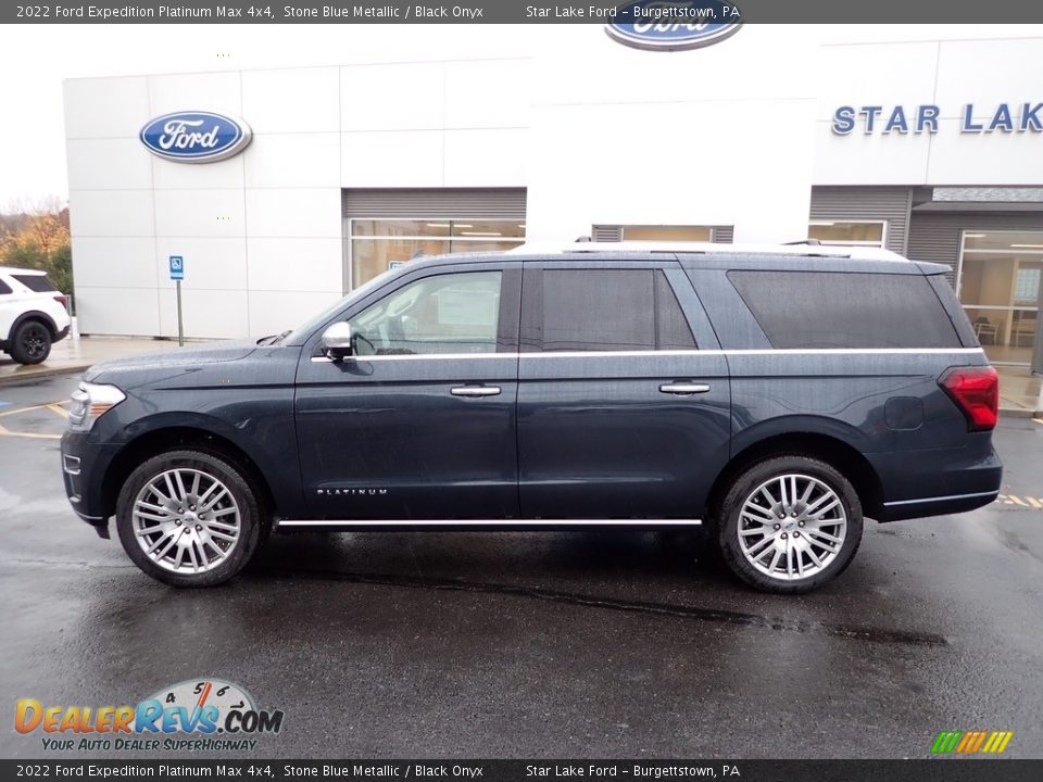 2022 Ford Expedition Platinum Max 4x4 Stone Blue Metallic / Black Onyx Photo #2