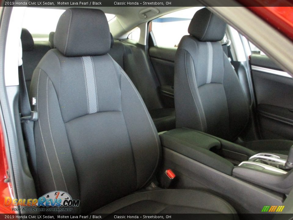 2019 Honda Civic LX Sedan Molten Lava Pearl / Black Photo #18