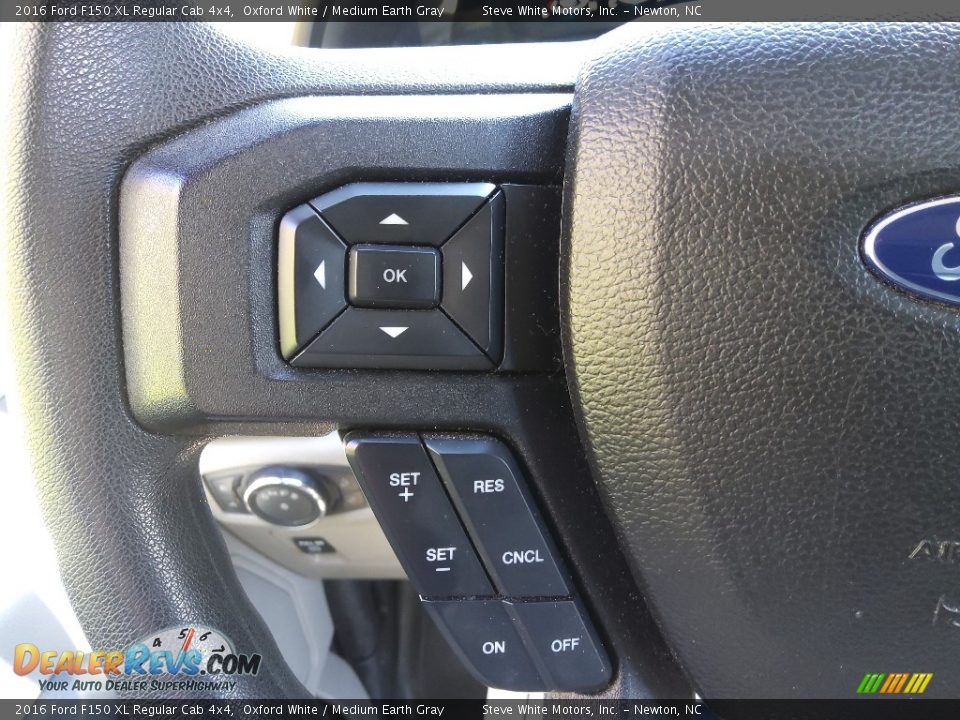 2016 Ford F150 XL Regular Cab 4x4 Steering Wheel Photo #15