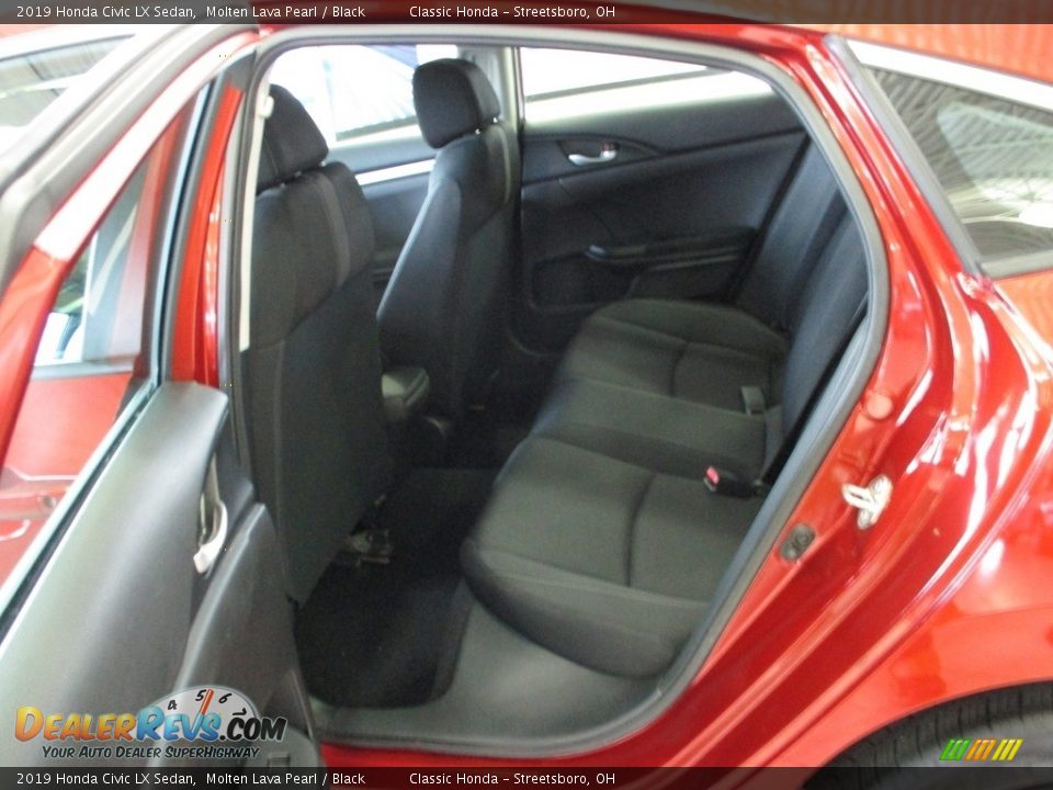2019 Honda Civic LX Sedan Molten Lava Pearl / Black Photo #24
