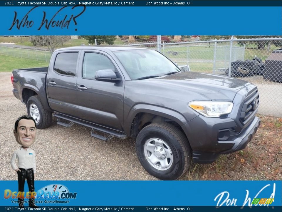 2021 Toyota Tacoma SR Double Cab 4x4 Magnetic Gray Metallic / Cement Photo #1