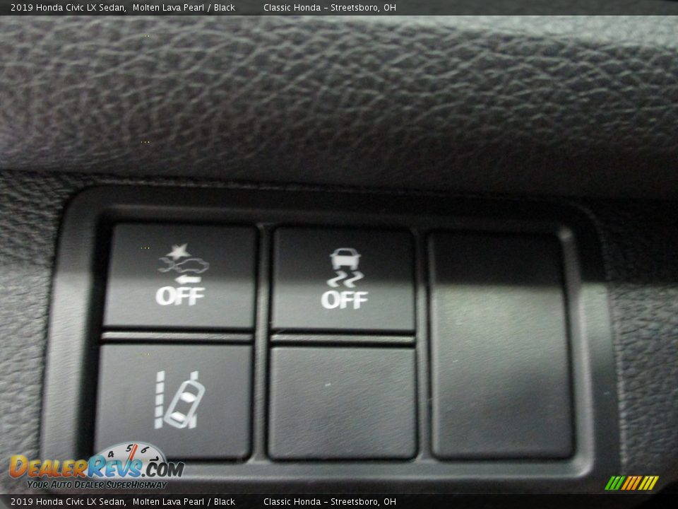2019 Honda Civic LX Sedan Molten Lava Pearl / Black Photo #30