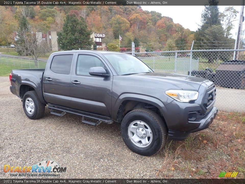 Front 3/4 View of 2021 Toyota Tacoma SR Double Cab 4x4 Photo #2