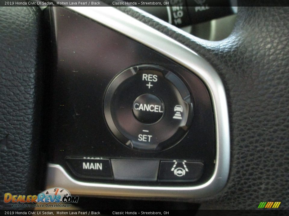 2019 Honda Civic LX Sedan Molten Lava Pearl / Black Photo #36