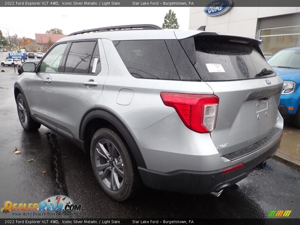 2022 Ford Explorer XLT 4WD Iconic Silver Metallic / Light Slate Photo #3