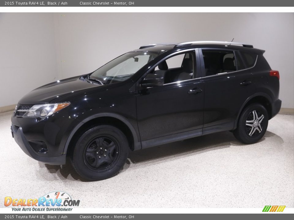 2015 Toyota RAV4 LE Black / Ash Photo #3