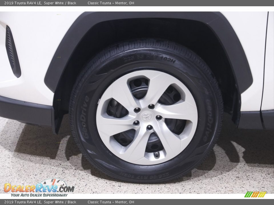 2019 Toyota RAV4 LE Super White / Black Photo #18