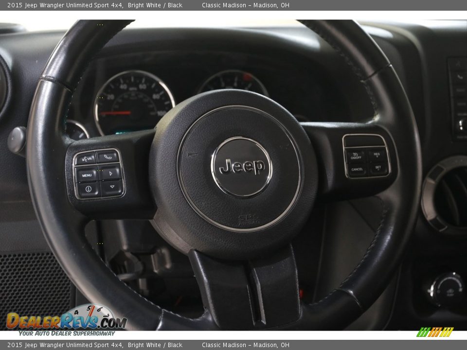 2015 Jeep Wrangler Unlimited Sport 4x4 Bright White / Black Photo #7