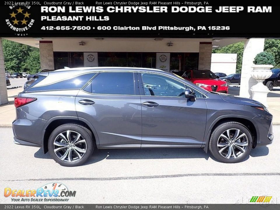 2022 Lexus RX 350L Cloudburst Gray / Black Photo #1