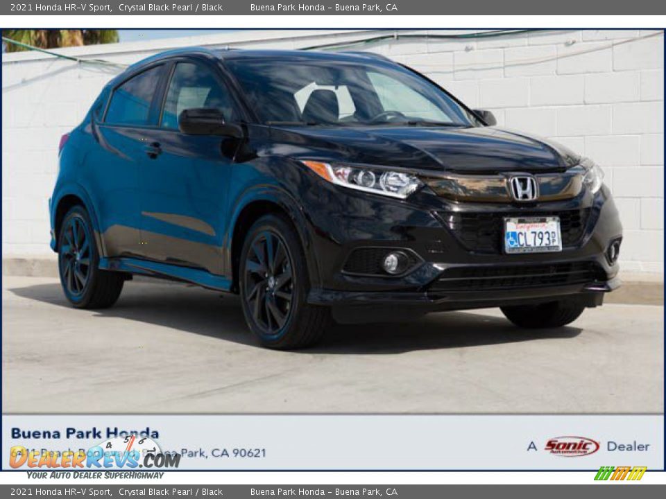 2021 Honda HR-V Sport Crystal Black Pearl / Black Photo #1