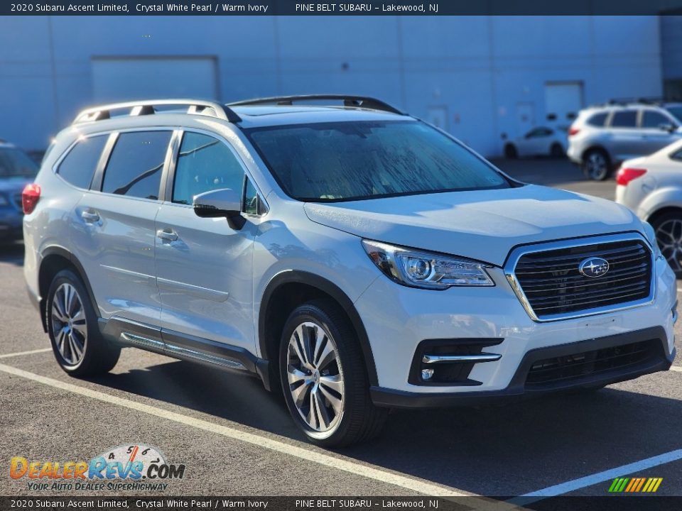 2020 Subaru Ascent Limited Crystal White Pearl / Warm Ivory Photo #4