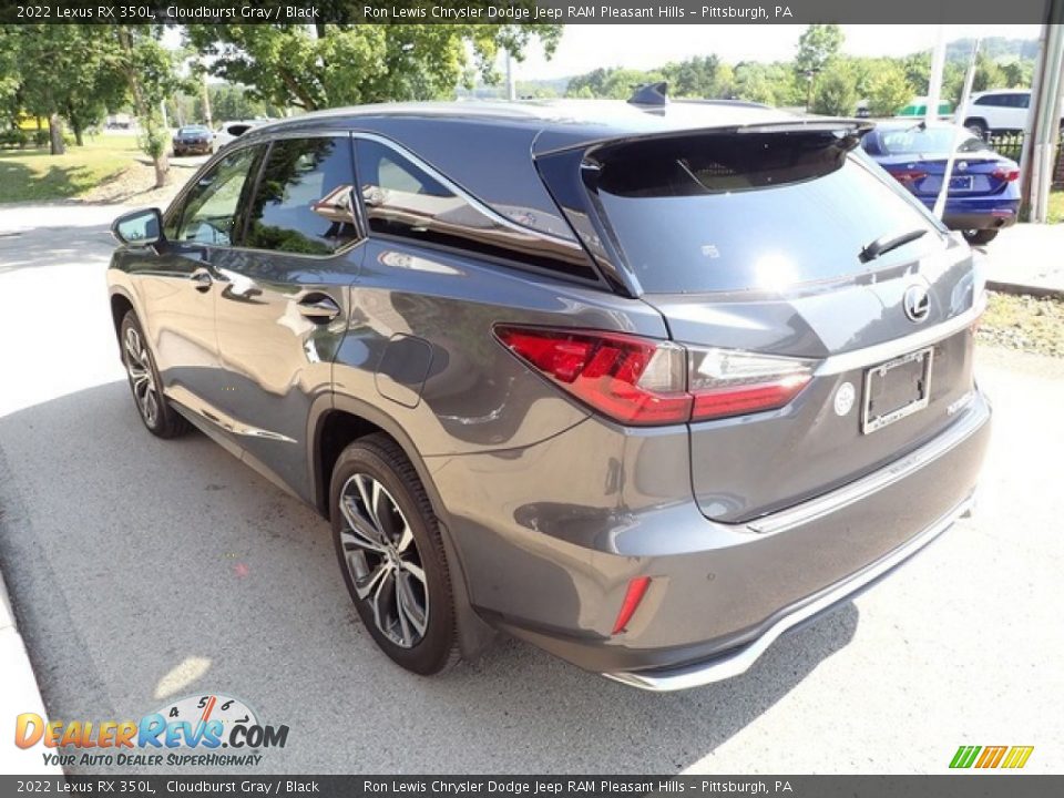 2022 Lexus RX 350L Cloudburst Gray / Black Photo #6