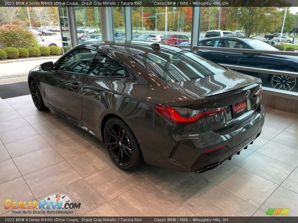 2023 BMW 4 Series M440i xDrive Coupe Dravit Gray Metallic / Tacora Red Photo #2