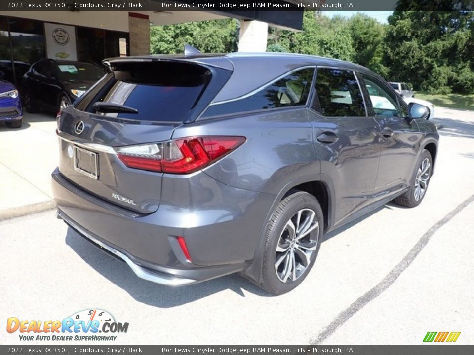 2022 Lexus RX 350L Cloudburst Gray / Black Photo #8