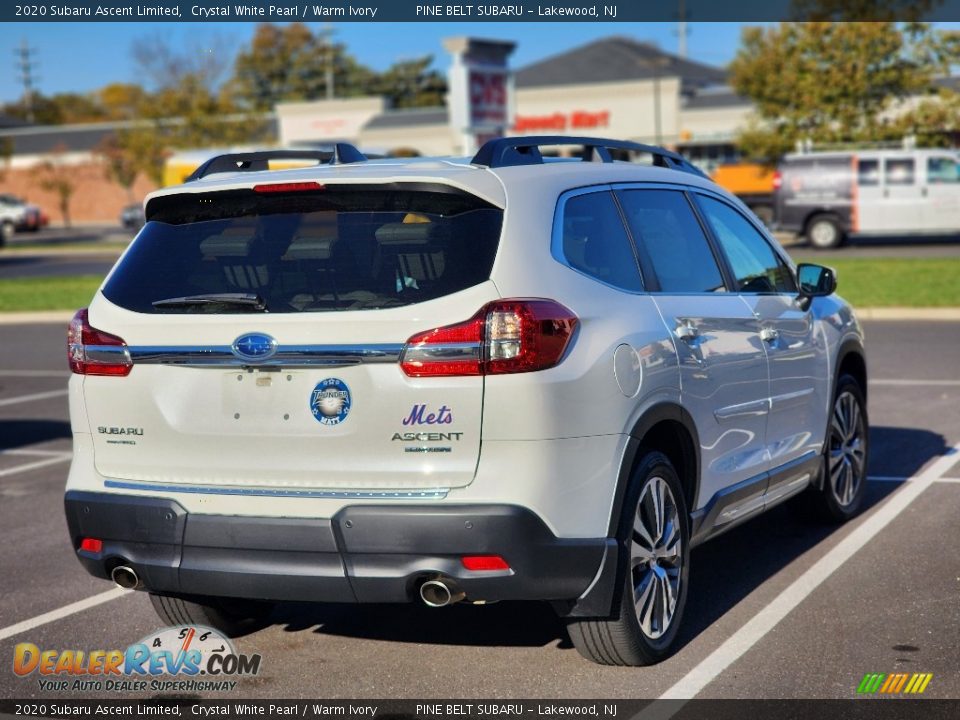 2020 Subaru Ascent Limited Crystal White Pearl / Warm Ivory Photo #9