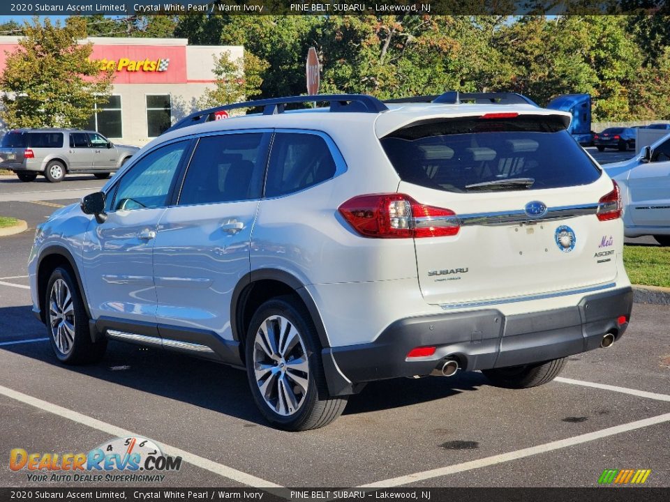 2020 Subaru Ascent Limited Crystal White Pearl / Warm Ivory Photo #11