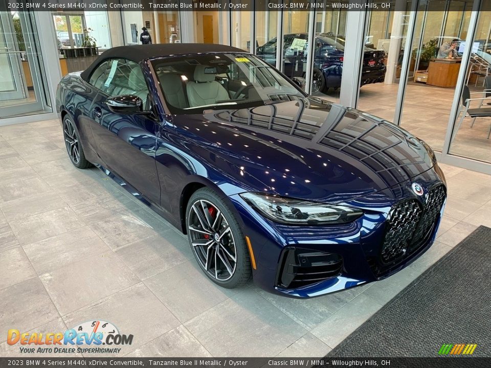 2023 BMW 4 Series M440i xDrive Convertible Tanzanite Blue II Metallic / Oyster Photo #2