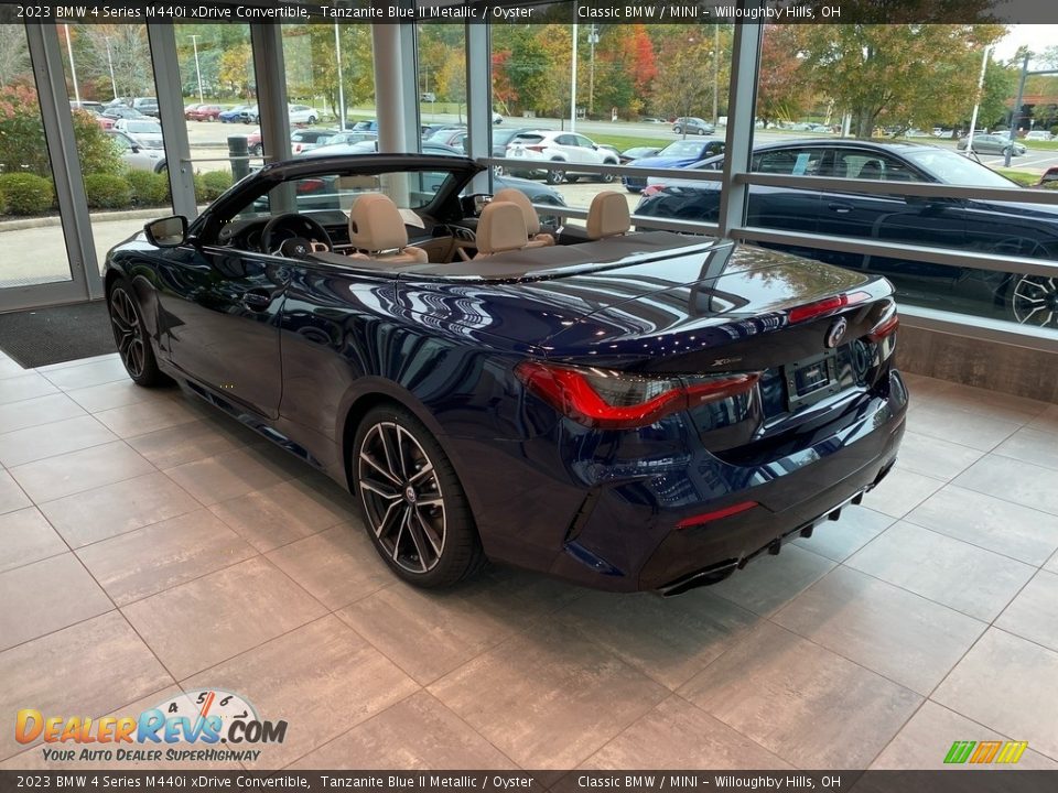 2023 BMW 4 Series M440i xDrive Convertible Tanzanite Blue II Metallic / Oyster Photo #3