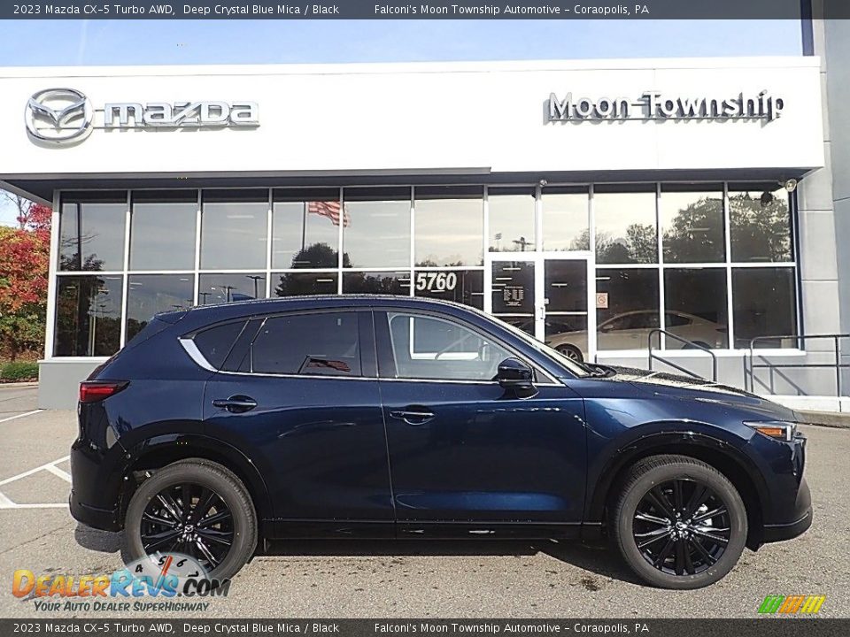 2023 Mazda CX-5 Turbo AWD Deep Crystal Blue Mica / Black Photo #1