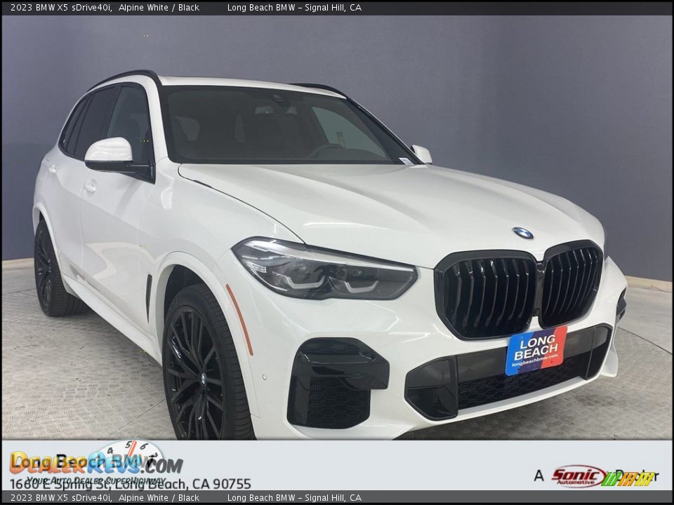 2023 BMW X5 sDrive40i Alpine White / Black Photo #1